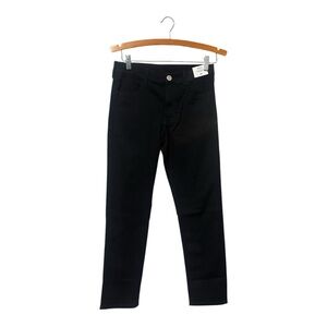 H&M Boys Black Denim Pants Slim Fit Adjustable Waist Size 16 Brand New